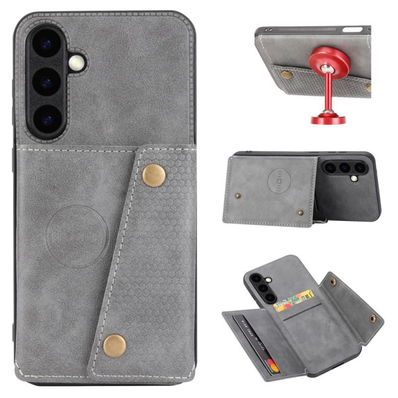 Coque Samsung Galaxy S26 Plus Effet Cuir Porte-Cartes