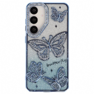 Coque Samsung Galaxy S26 Plus Papillons 3D et Strass