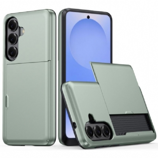 Coque Samsung Galaxy S26 Porte-Cartes Effet Métal