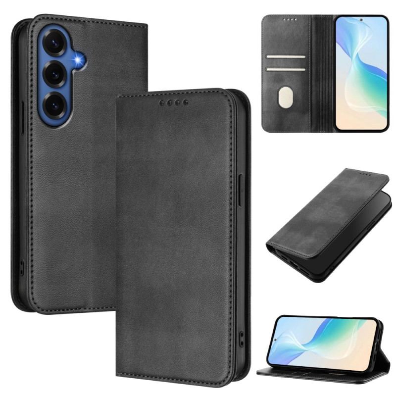 Flip Cover Samsung Galaxy S26 Plus Protection RFID Texture Rétro