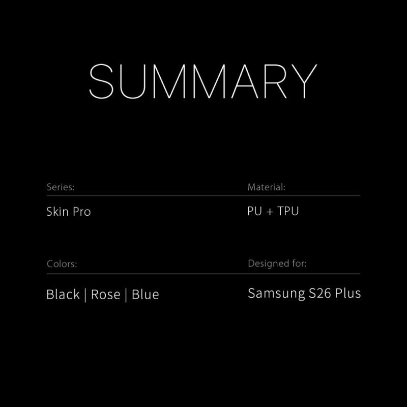 Flip Cover Samsung Galaxy S26 Plus Skin Pro Series DUX DUCIS