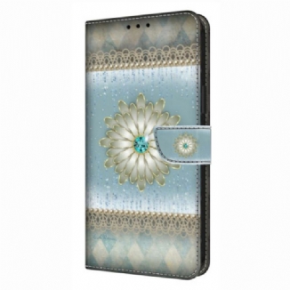 Housse Samsung Galaxy S26 Plus 5G Fleur Diamant Bleu