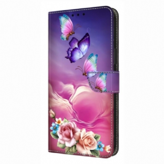 Housse Samsung Galaxy S26 Plus 5G Motif Papillon Floral
