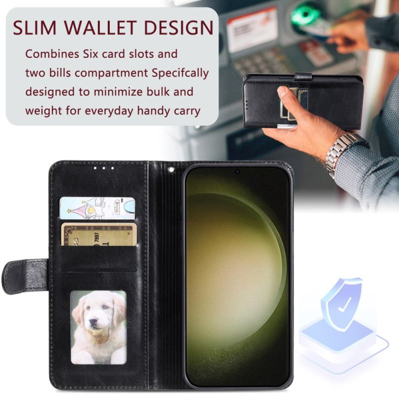 Housse Samsung Galaxy S26 Plus 6 Porte-Cartes et Dragonne