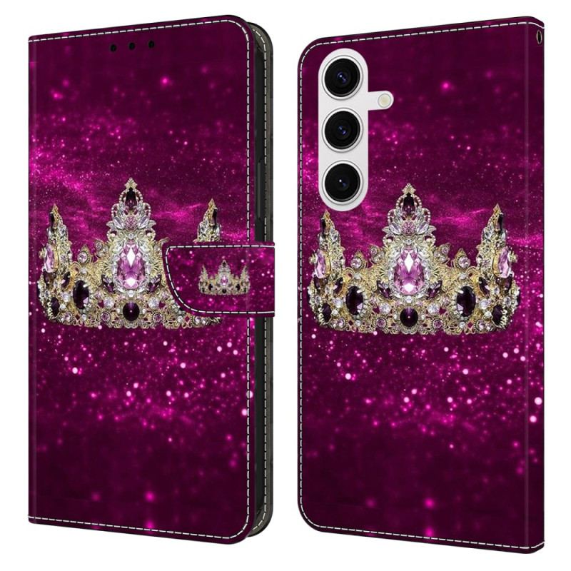 Housse Samsung Galaxy S26 Plus Couronne Diamant Violet