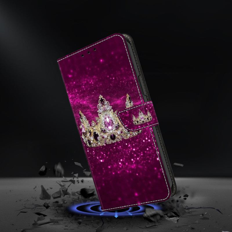 Housse Samsung Galaxy S26 Plus Couronne Diamant Violet