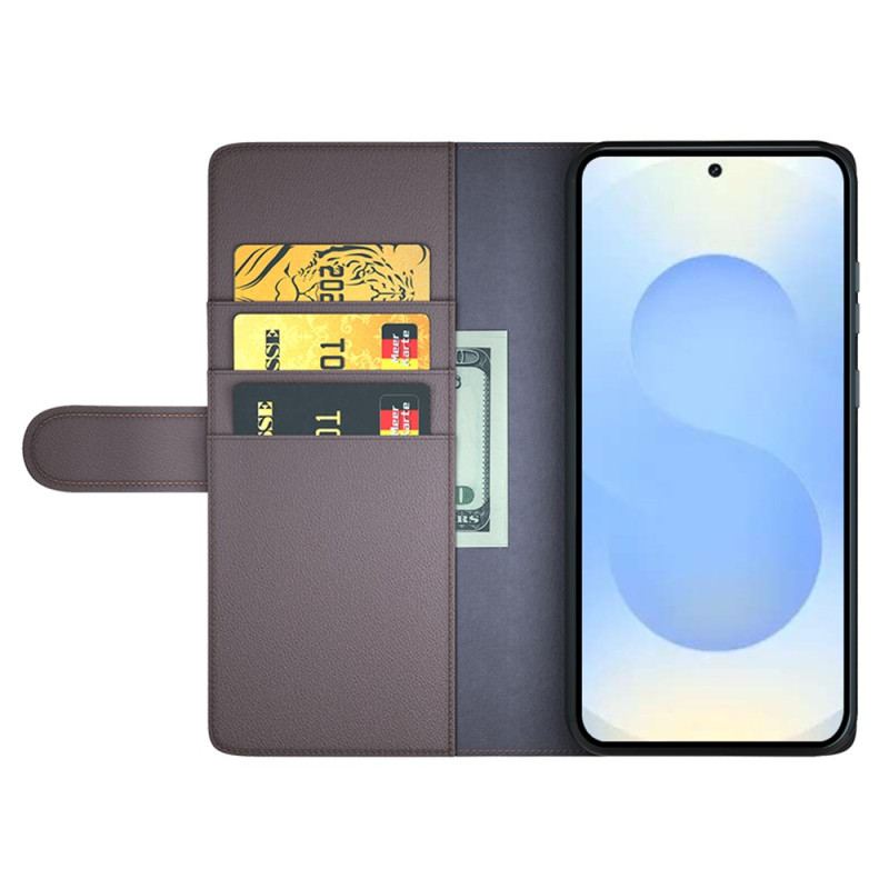 Housse Samsung Galaxy S26 Plus Cuir Véritable