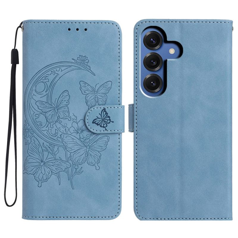 Housse Samsung Galaxy S26 Plus Empreinte Papillon et Fleurs