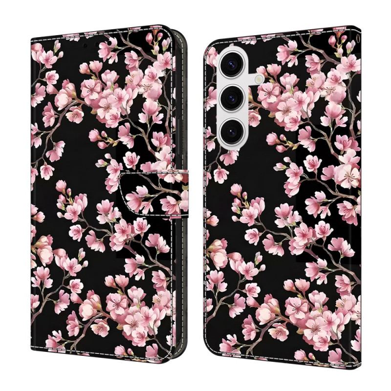 Housse Samsung Galaxy S26 Plus Fleurs de Pêcher