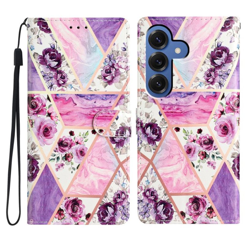 Housse Samsung Galaxy S26 Plus Fleurs Violettes