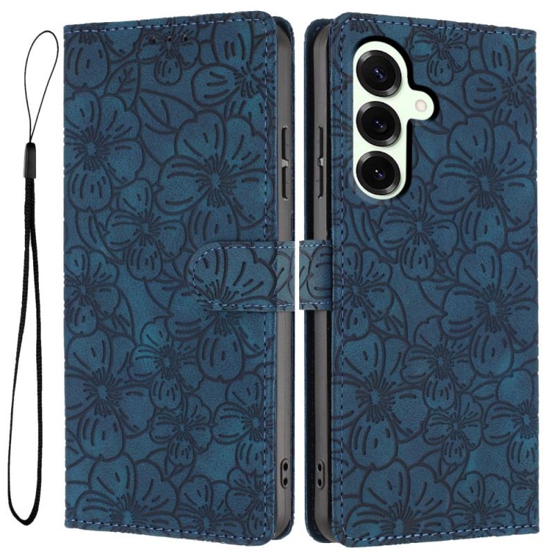 Housse Samsung Galaxy S26 Plus Gravure Fleurs de Cerisier