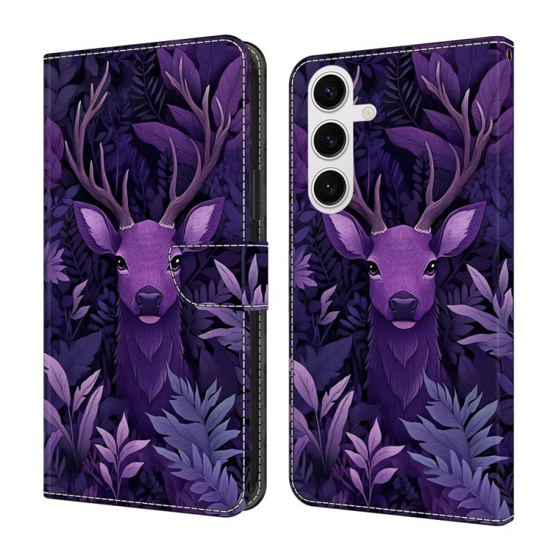 Housse Samsung Galaxy S26 Plus Motif Cerf Violet