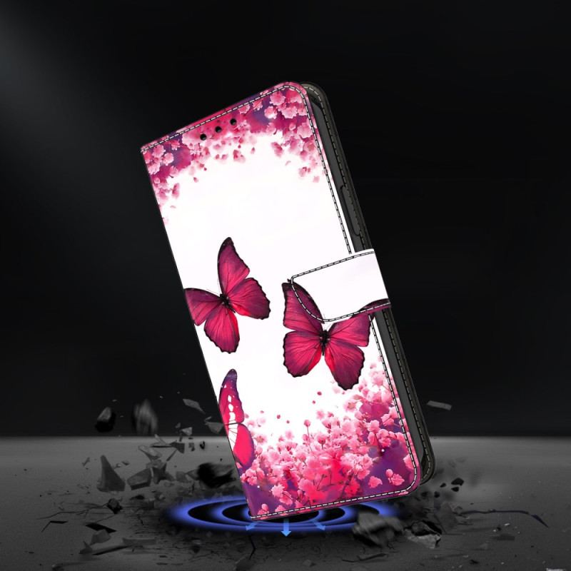 Housse Samsung Galaxy S26 Plus Papilllons Rouges