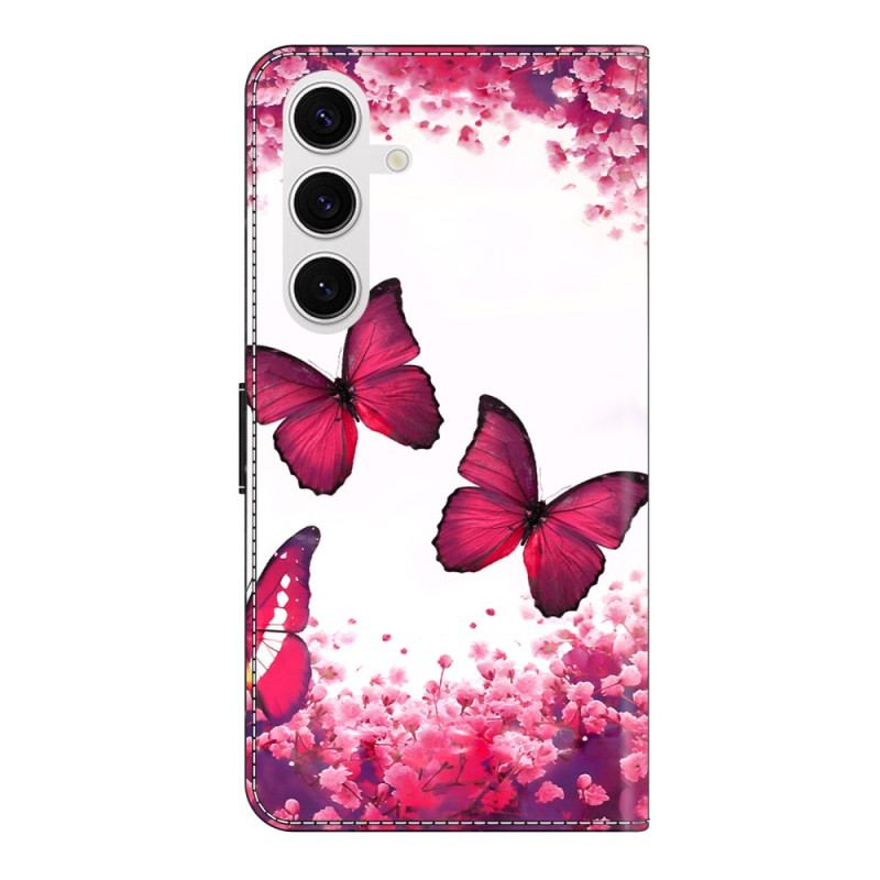 Housse Samsung Galaxy S26 Plus Papilllons Rouges