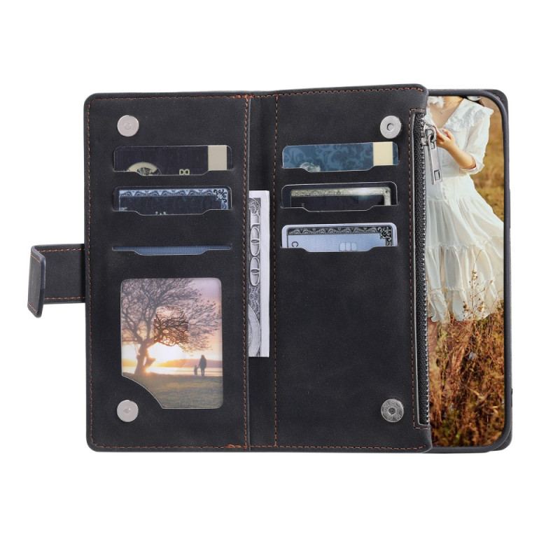 Housse Samsung Galaxy S26 Plus Portefeuille Matelassé avec Lanière