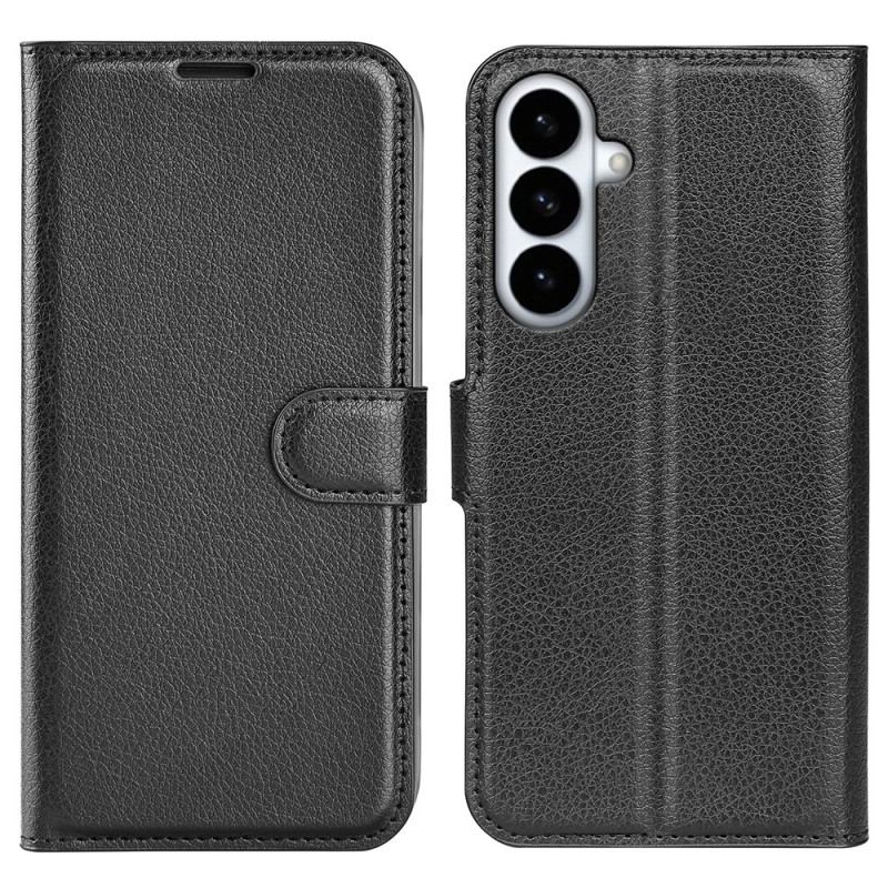 Housse Samsung Galaxy S26 Plus Simili Cuir Litchi