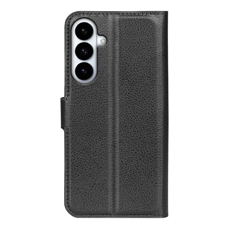 Housse Samsung Galaxy S26 Plus Simili Cuir Litchi