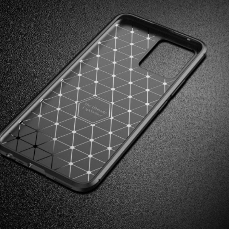 Coque Realme 8 / 8 Pro Flexible Texture Fibre Carbone