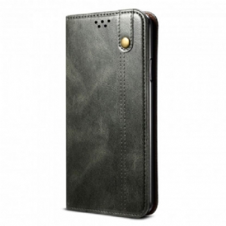 Flip Cover Realme 8 / 8 Pro Simili Cuir Ciré
