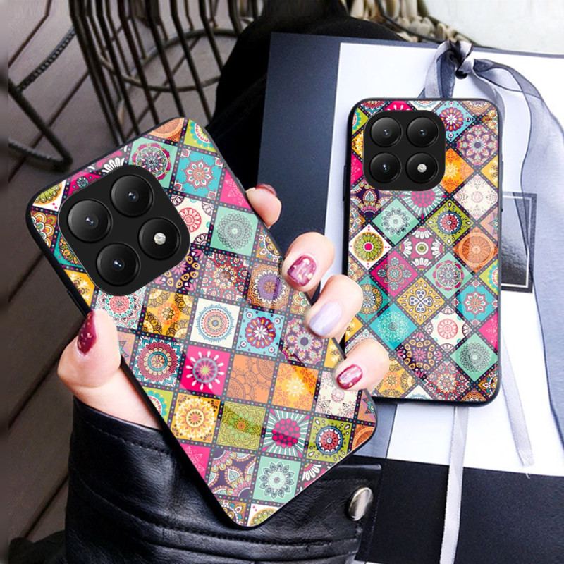 Coque Xiaomi 15T Support et Lanière Design Patchwork