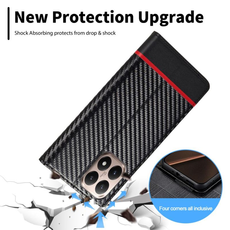 Flip Cover Xiaomi 15T Fibre Carbone