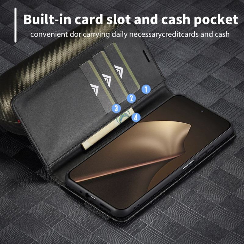 Flip Cover Xiaomi 15T Fibre Carbone