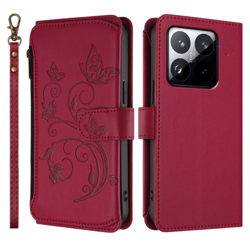 Housse Xiaomi 15T 6 Porte-Cartes RFID et Lanière