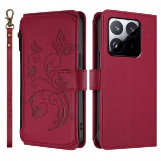 Housse Xiaomi 15T 6 Porte-Cartes RFID et Lanière