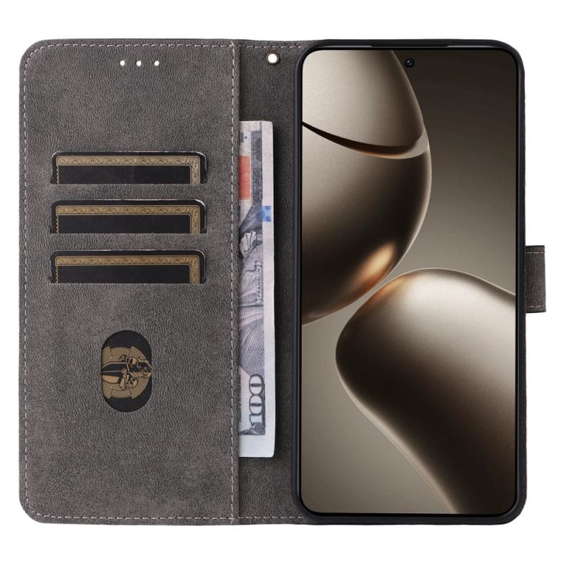 Housse Xiaomi 15T Bocage RFID Effet Daim