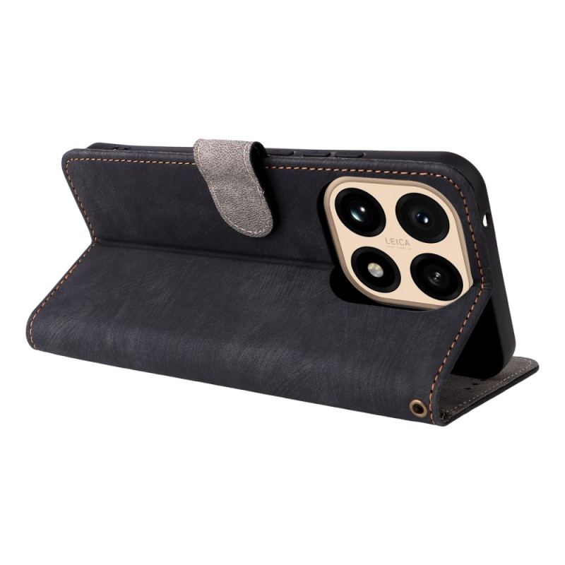 Housse Xiaomi 15T Bocage RFID Effet Daim