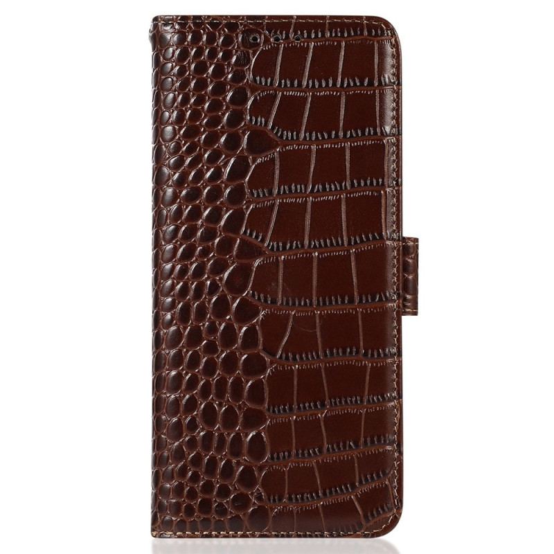 Housse Xiaomi 15T Cuir Texture Crocodile