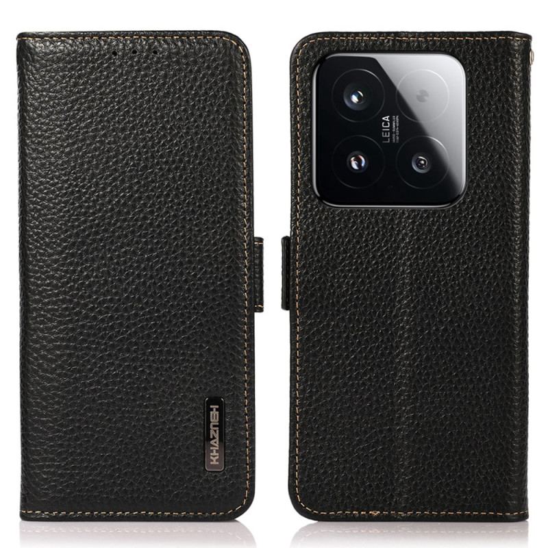 Housse Xiaomi 15T Cuir Véritable avec Blocage RFID