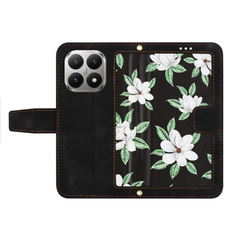 Housse Xiaomi 15T Design Floral avec Lanière