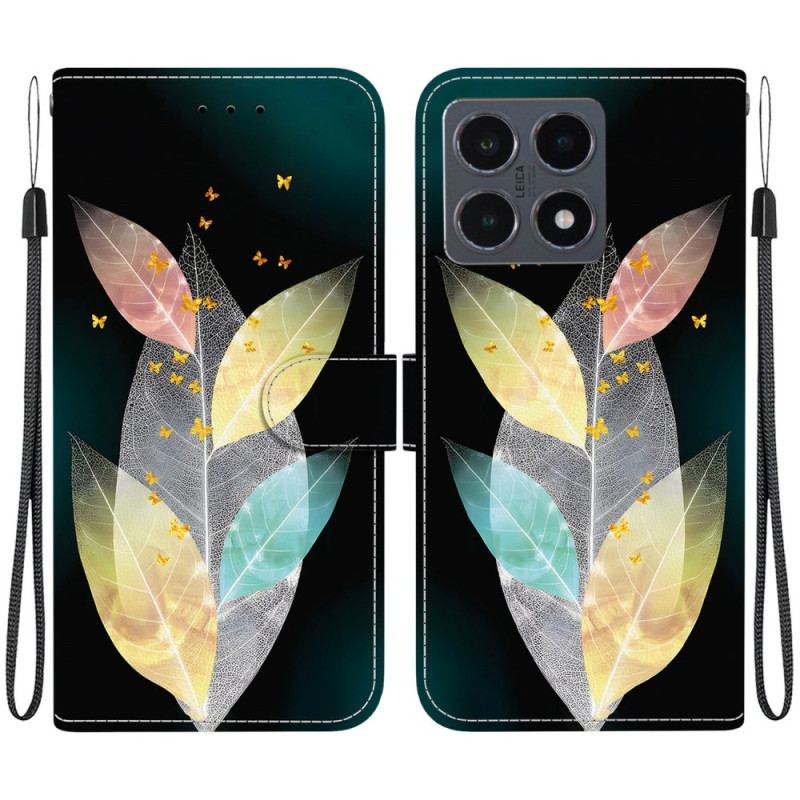 Housse Xiaomi 15T Feuilles Colorées