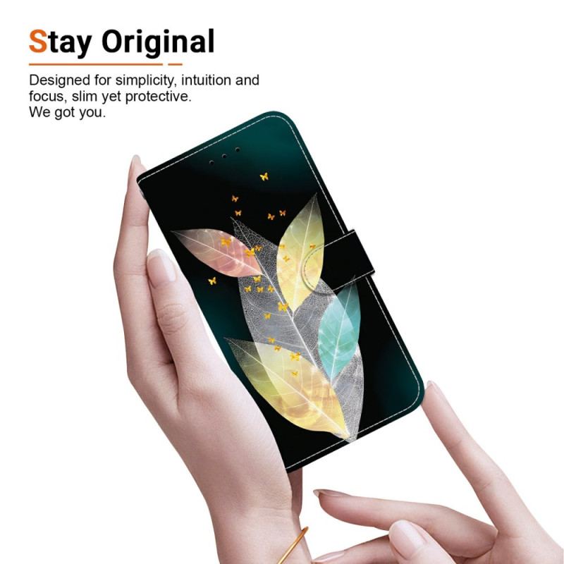 Housse Xiaomi 15T Feuilles Colorées