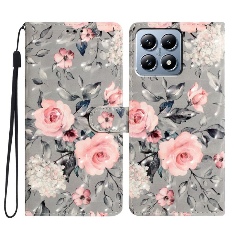 Housse Xiaomi 15T Fleurs Roses