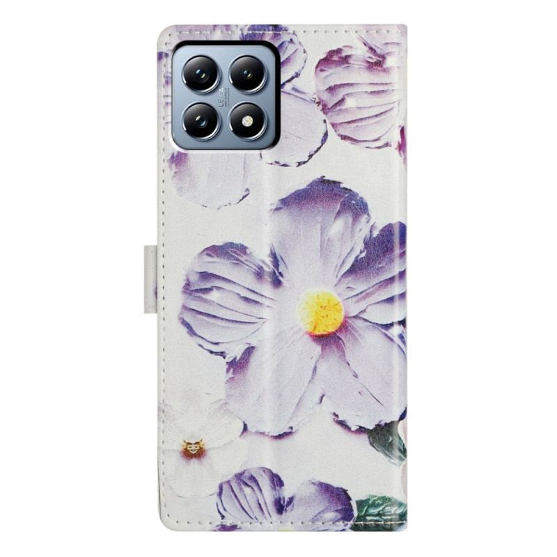 Housse Xiaomi 15T Fleurs Violettes