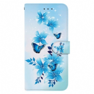 Housse Xiaomi 15T Impression Papillons Bleus