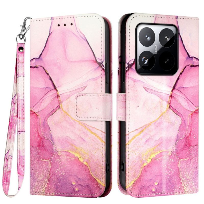 Housse Xiaomi 15T Marbre à Lanière