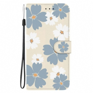 Housse Xiaomi 15T Marguerites Bleues et Blanches