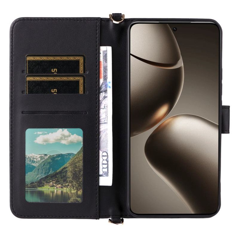 Housse Xiaomi 15T Matelassée avec Bandoulière et Dragonne