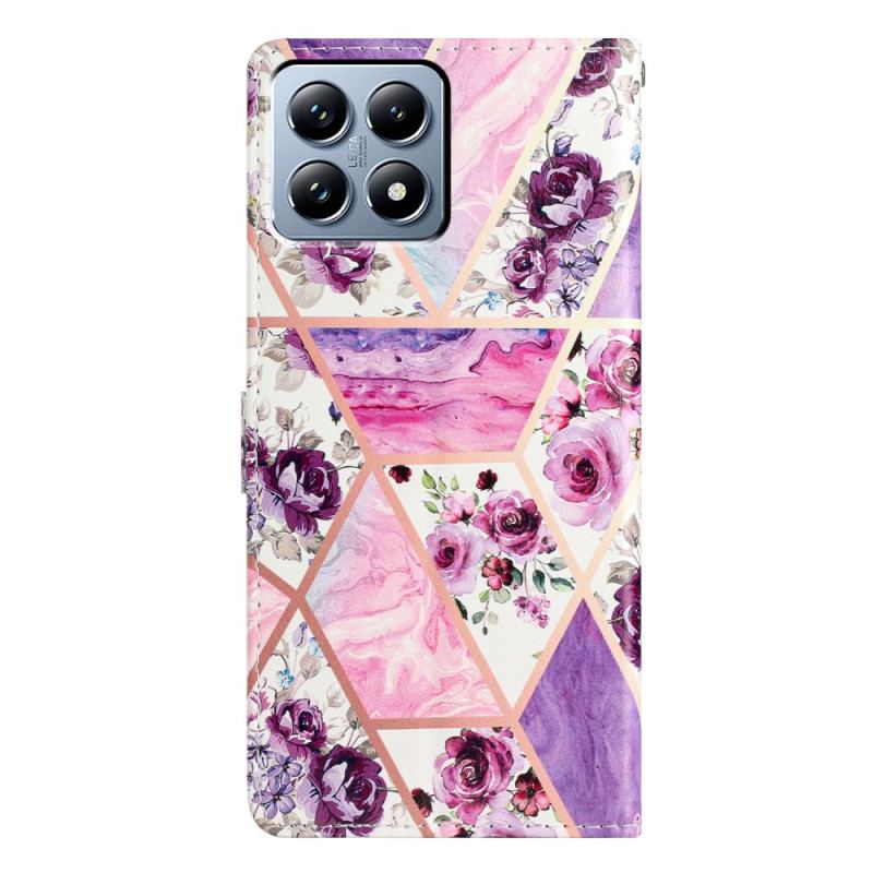 Housse Xiaomi 15T Motif Floral Violet