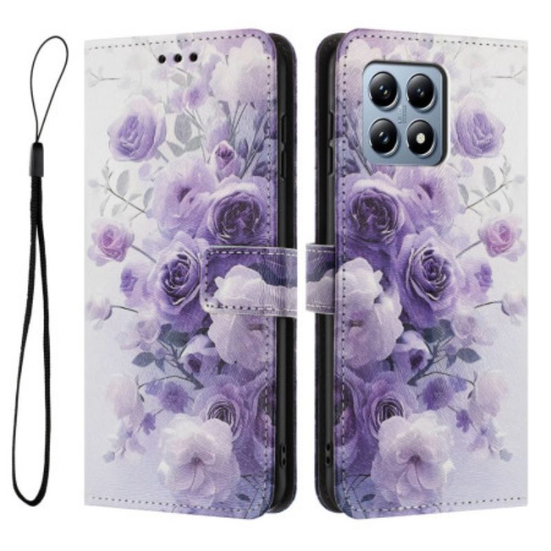 Housse Xiaomi 15T Roses Violettes