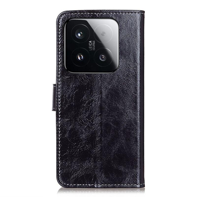Housse Xiaomi 15T Simili Cuir Brillant