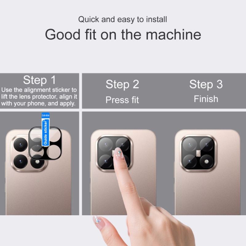 Lentille de Protection en Verre Trempé pour Xiaomi 15T (version noire)