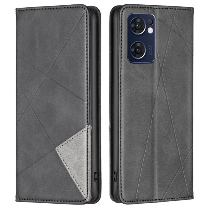 Flip Cover Oppo Find X5 Lite Losanges