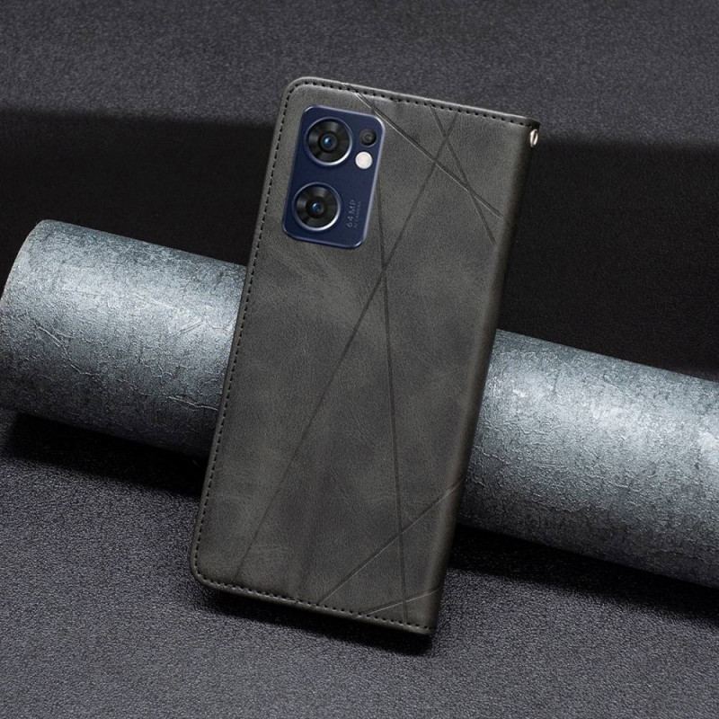 Flip Cover Oppo Find X5 Lite Losanges