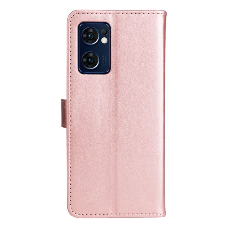 Housse Oppo Find X5 Lite Chats et Abeilles à Lanière