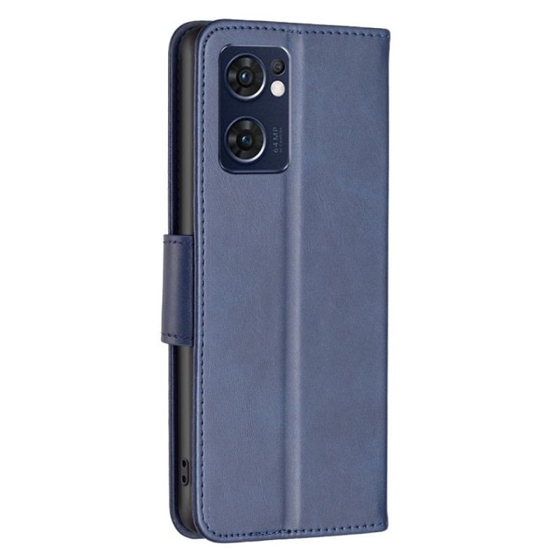 Housse Oppo Find X5 Lite Fermoir Oblique