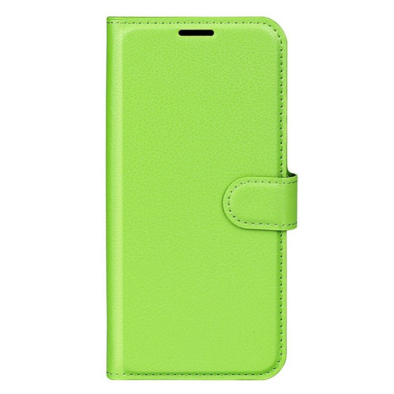 Housse Oppo Find X5 Lite Simili Cuir Litchi Classique